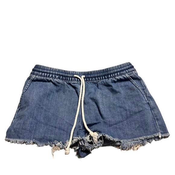 Aerie Pull on Drawstring Denim Shorts size XS - Picture 1 of 6